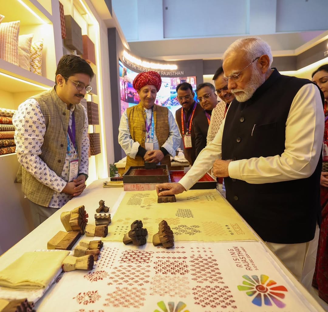 Awdhesh Kumar at Rising Rajasthan 2024 with Shri Narendra Modi